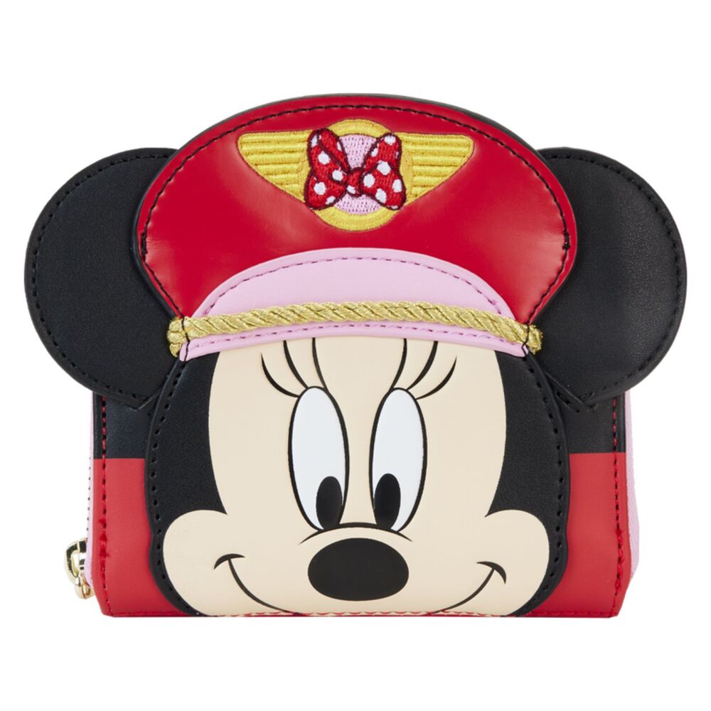 Loungefly Disney C2E2 LE Minnie Mouse Pilot Cosplay Zip Around Wallet